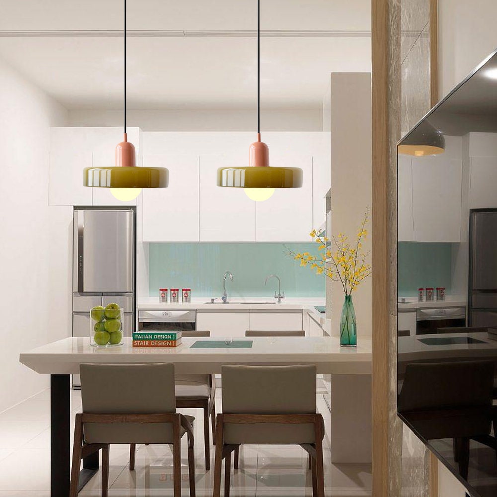 Adjustable suspension glass chandelier