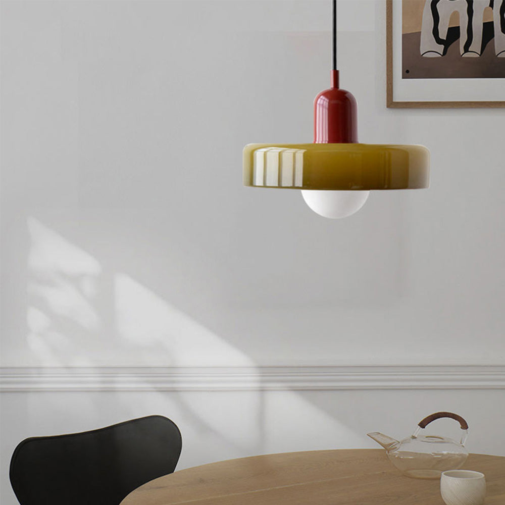 Adjustable suspension glass chandelier