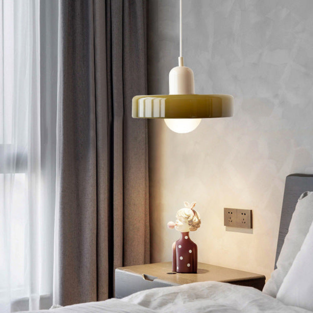Adjustable suspension glass chandelier