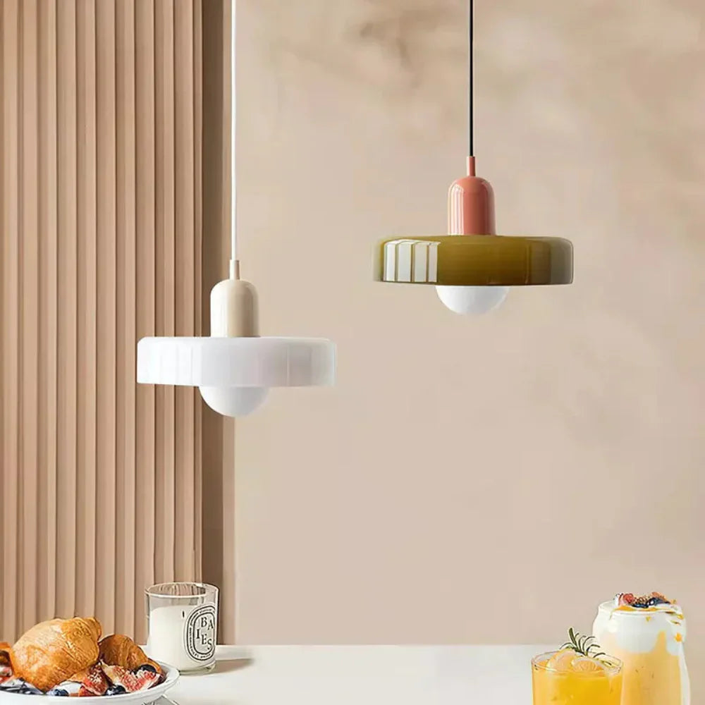 Adjustable suspension glass chandelier