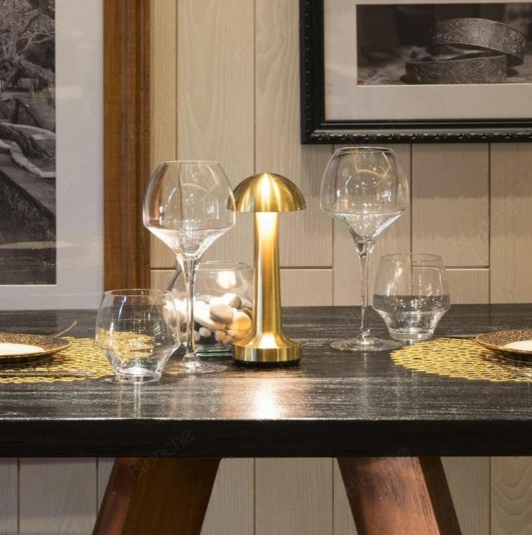 Mushroom Restaurant LED Cordless Table Lamp